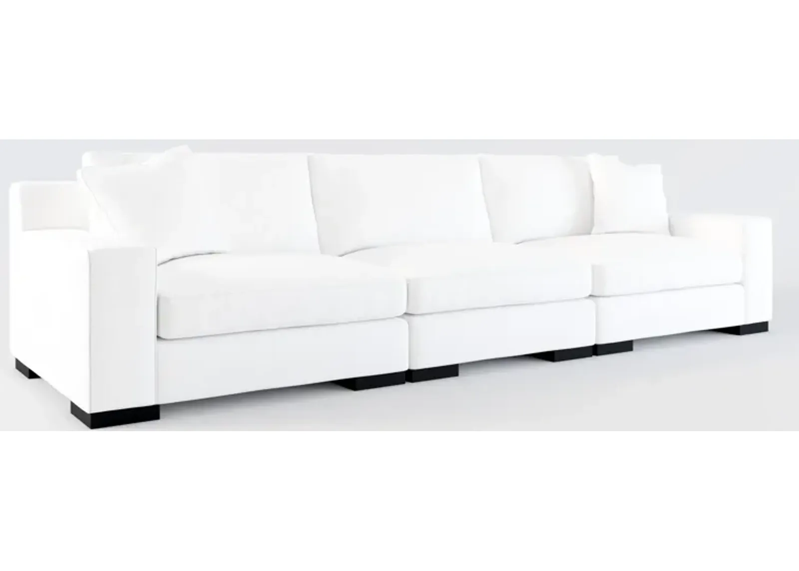 Bondi Foam Comfort 3-Piece Sofa - Lovie Chalk