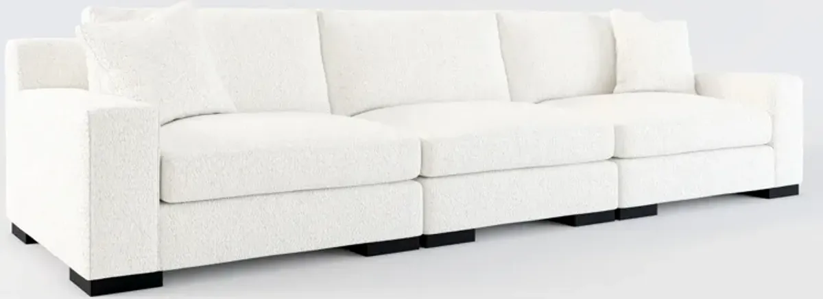 Bondi Foam Comfort 3-Piece Sofa - River Rock Ivory