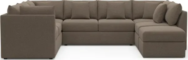 The Pitt Foam Comfort Sectional - Liv Umber