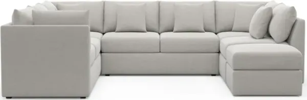 The Pitt Foam Comfort Sectional - Basker Dove