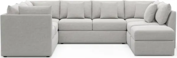 The Pitt Foam Comfort Sectional - Adario Fog