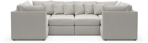 The Pitt Foam Comfort Sectional - Basker Dove