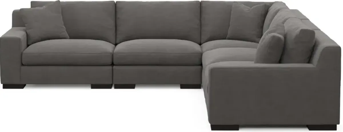 Bondi Foam Comfort 5-Piece Sectional - Merrimac Ash