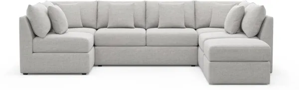 The Pitt Foam Comfort Sectional - Adario Fog