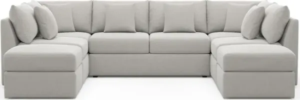 The Pitt Foam Comfort Sectional - Basker Dove