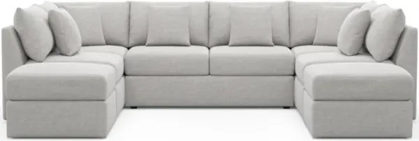 The Pitt Foam Comfort Sectional - Adario Fog