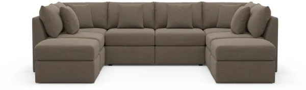 The Pitt Foam Comfort Sectional - Liv Umber