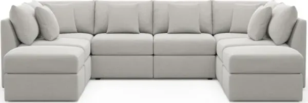 The Pitt Foam Comfort Sectional - Basker Dove