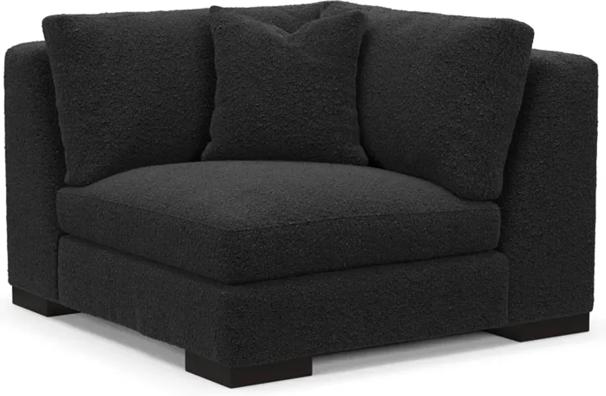 Bondi Hybrid Comfort Corner Chair - Bloke Obsidian