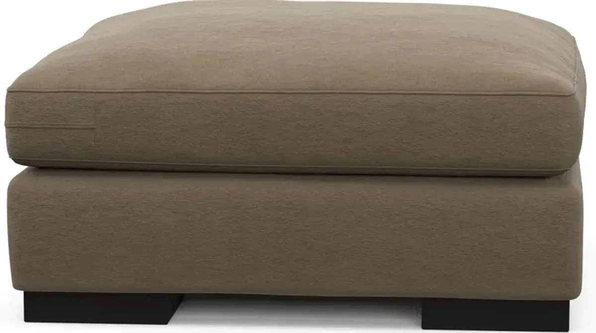 Bondi Hybrid Comfort Ottoman - Merrimac Brownstone