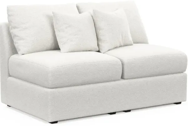 The Pitt Hybrid Comfort Armless Loveseat - Blimey Cloud