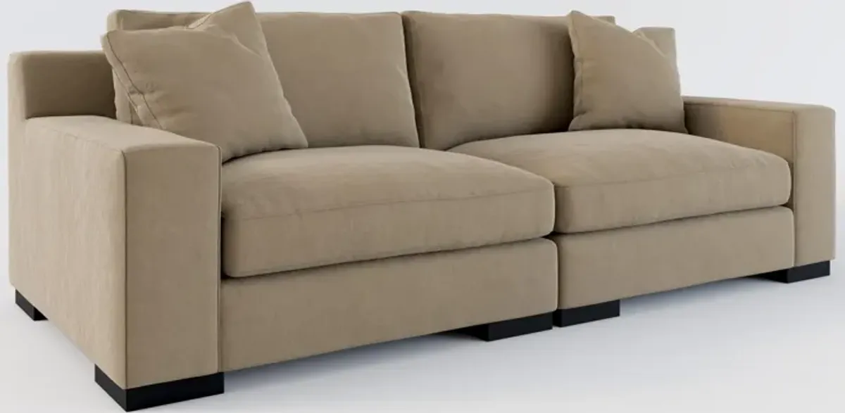 Bondi Hybrid Comfort 2-Piece Sofa - Merrimac Brownstone