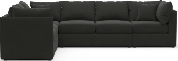 The Pitt Hybrid Comfort Sectional - Liv Onyx