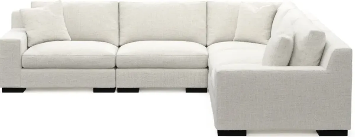 Bondi Hybrid Comfort 5-Piece Sectional - Bantu Pearl