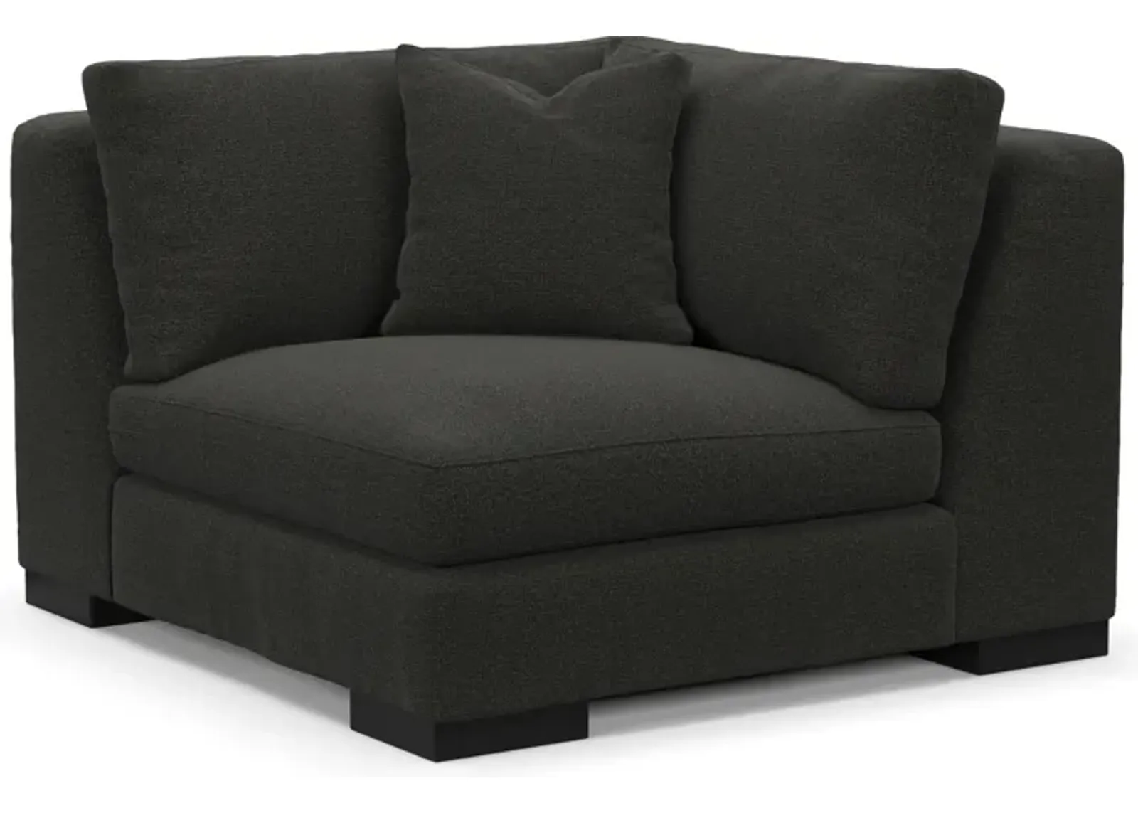 Bondi Foam Comfort Corner Chair - Liv Onyx