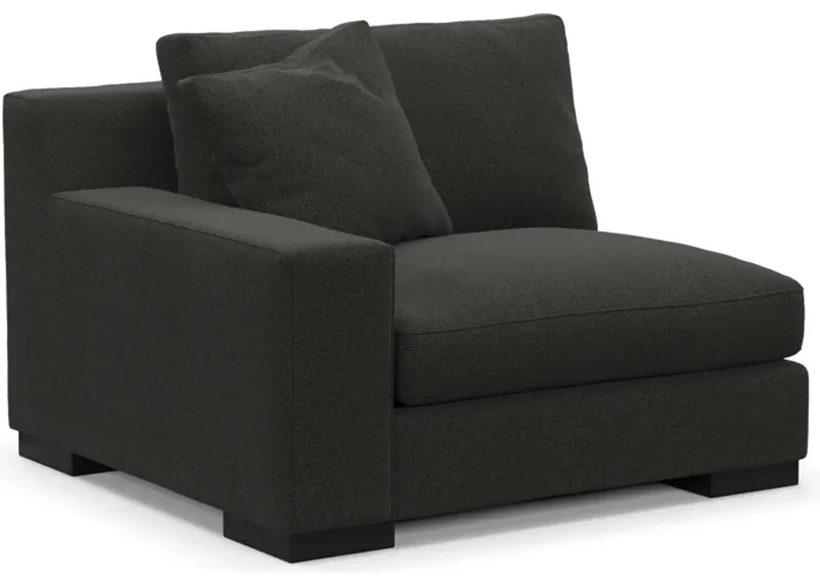 Bondi Foam Comfort Left-Facing Chair - Liv Onyx