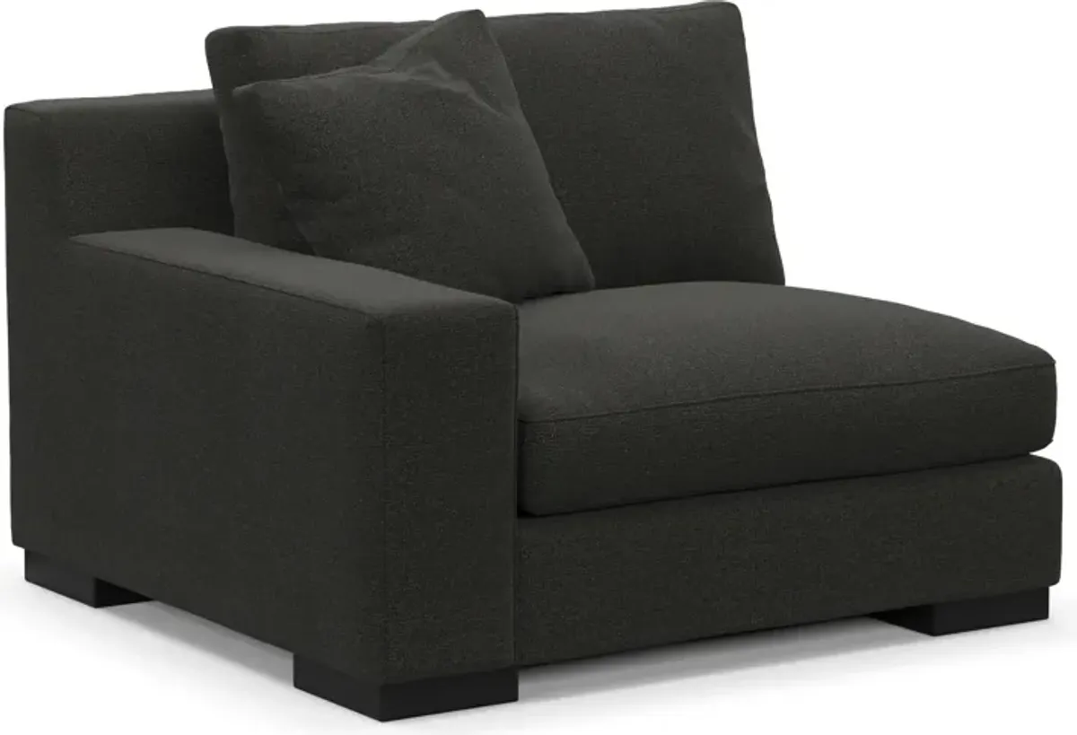 Bondi Foam Comfort Left-Facing Chair - Liv Onyx