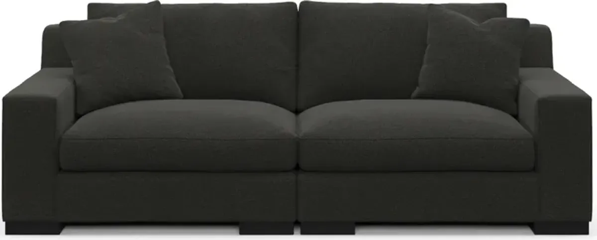 Bondi Foam Comfort 2-Piece Sofa - Liv Onyx