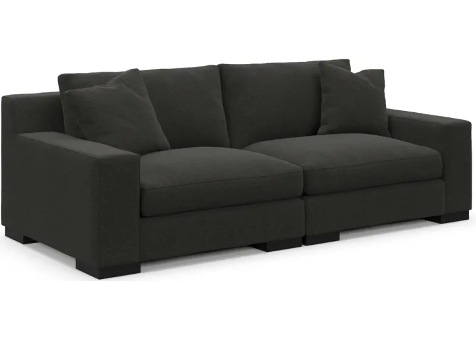 Bondi Foam Comfort 2-Piece Sofa - Liv Onyx