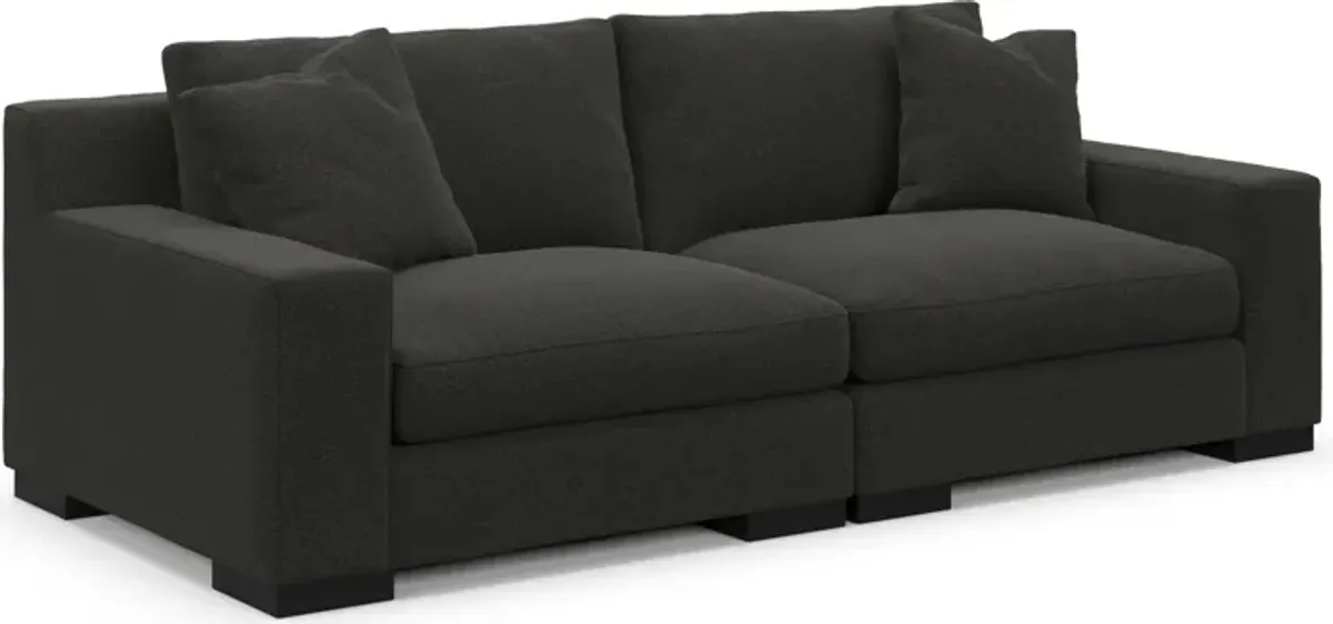 Bondi Foam Comfort 2-Piece Sofa - Liv Onyx