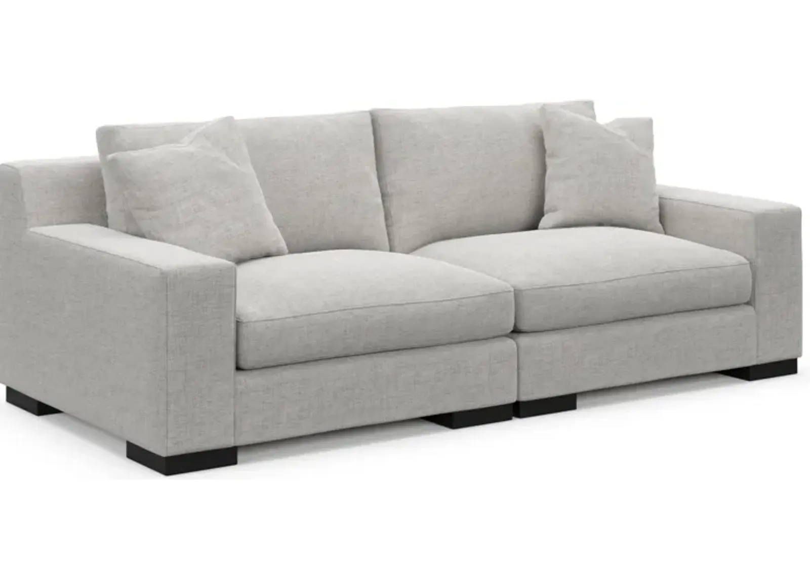 Bondi Foam Comfort 2-Piece Sofa - Adario Fog