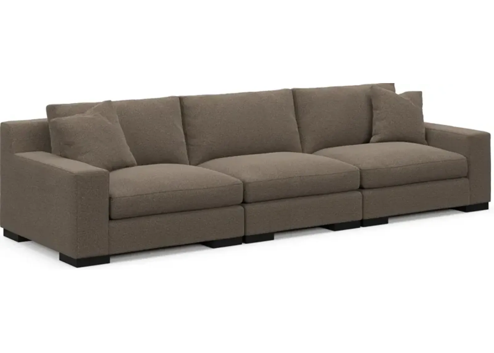 Bondi Foam Comfort 3-Piece Sofa - Liv Umber