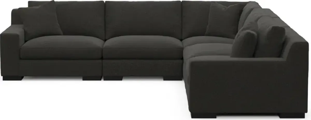 Bondi Foam Comfort 5-Piece Sectional - Liv Onyx