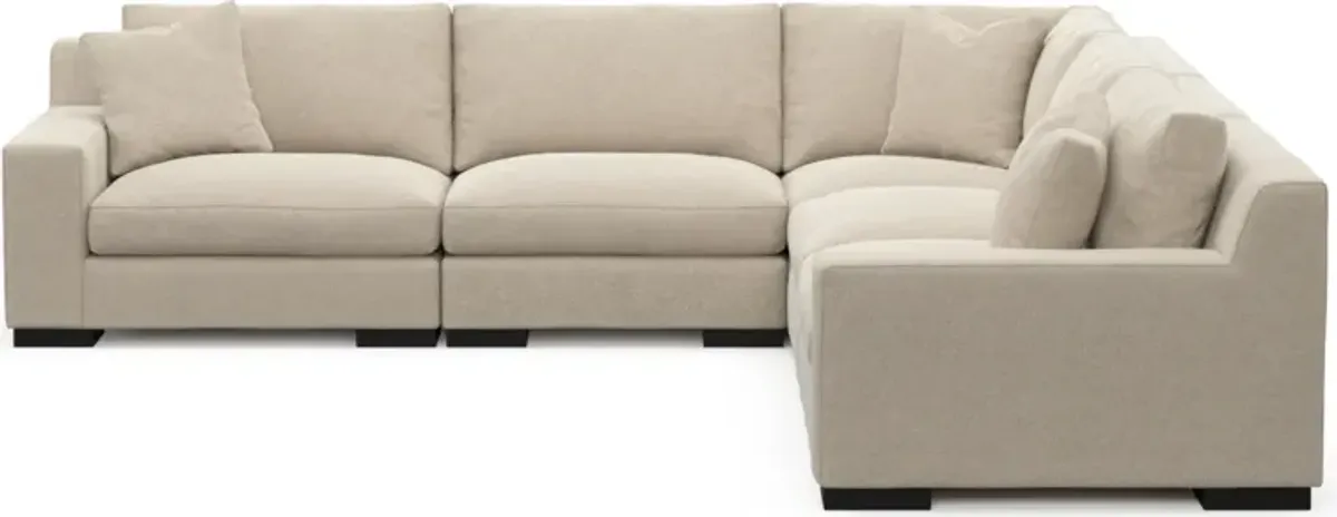 Bondi Foam Comfort 5-Piece Sectional - Basker Antique