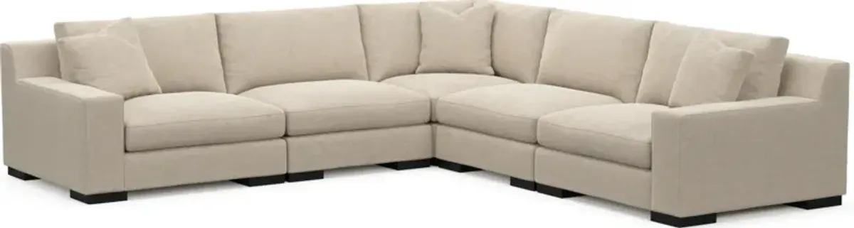 Bondi Foam Comfort 5-Piece Sectional - Basker Antique