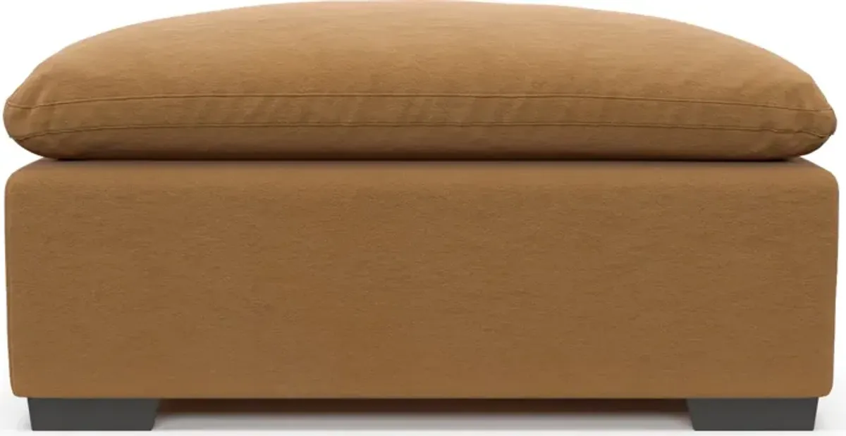 Plush Feathered Comfort Ottoman - Merrimac Topaz