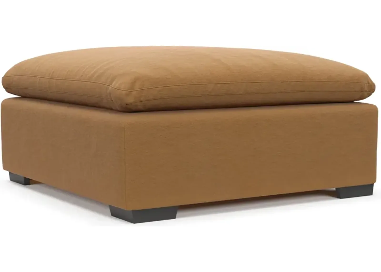 Plush Feathered Comfort Ottoman - Merrimac Topaz