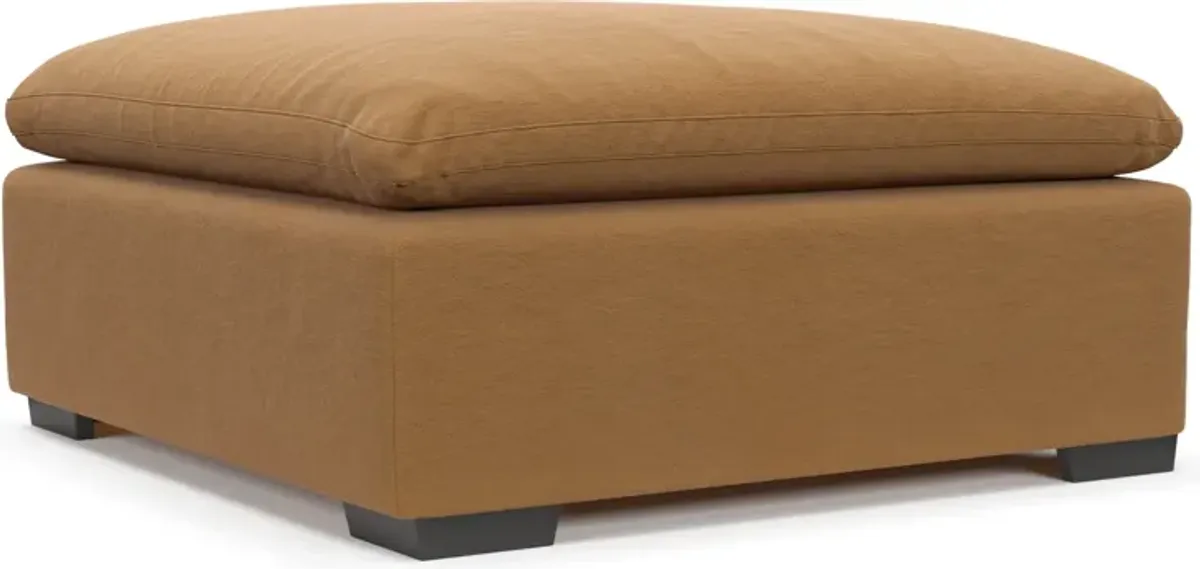 Plush Feathered Comfort Ottoman - Merrimac Topaz