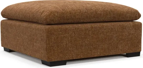 Plush Feathered Comfort Ottoman - Sundar Spice