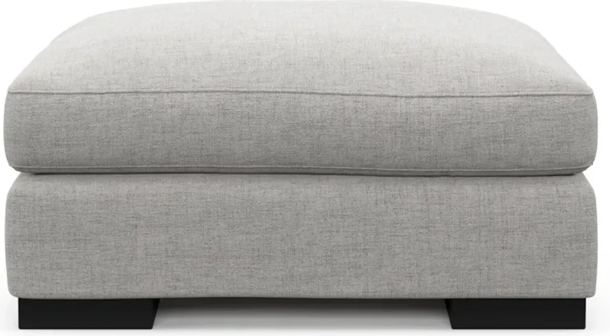 Bondi Hybrid Comfort Ottoman - Adario Fog