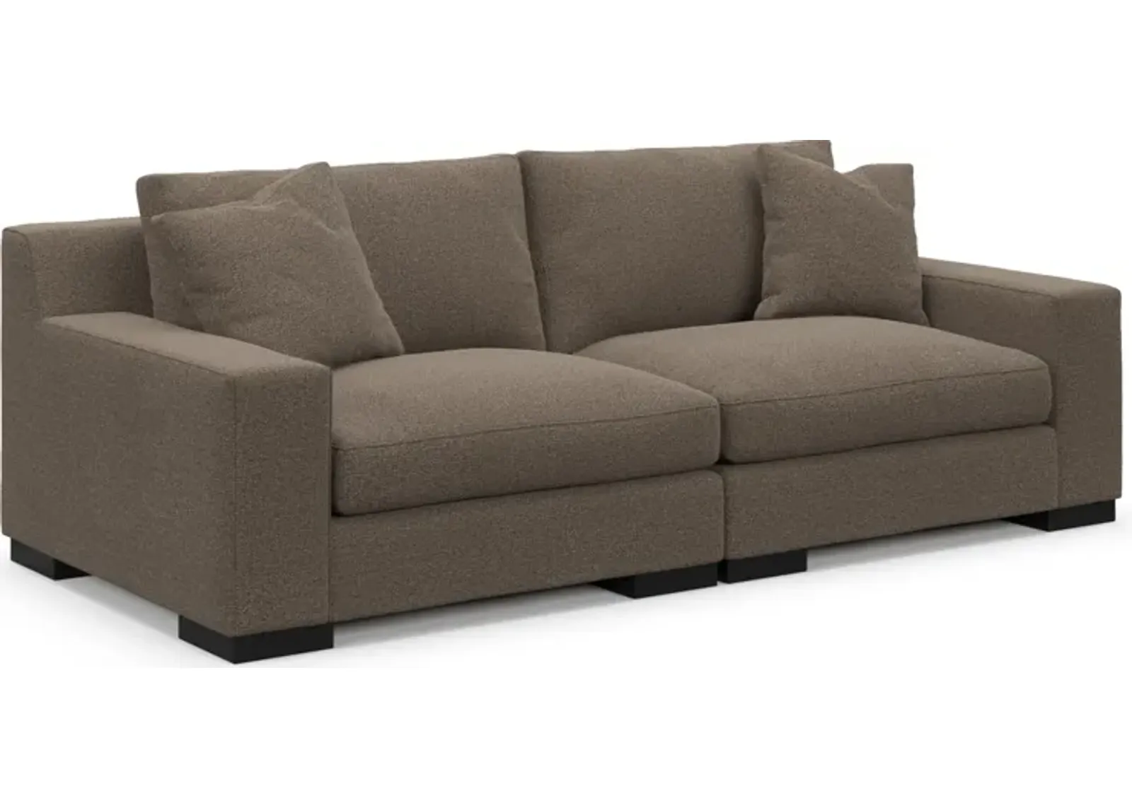 Bondi Hybrid Comfort 2-Piece Sofa - Liv Umber