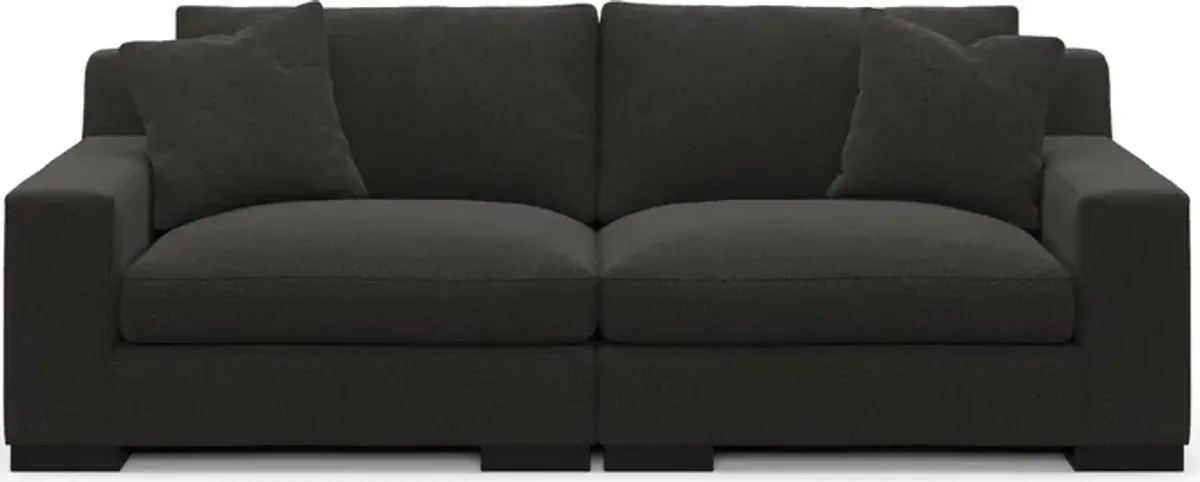 Bondi Hybrid Comfort 2-Piece Sofa - Liv Onyx