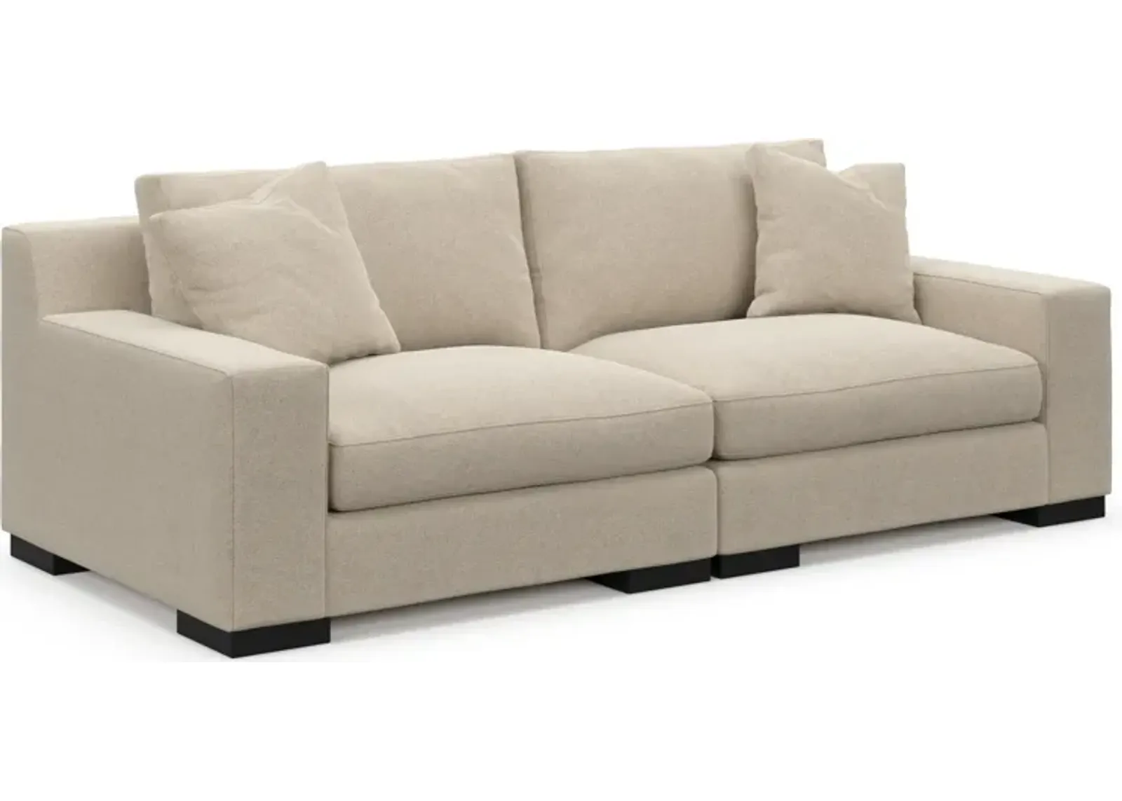 Bondi Hybrid Comfort 2-Piece Sofa - Basker Antique