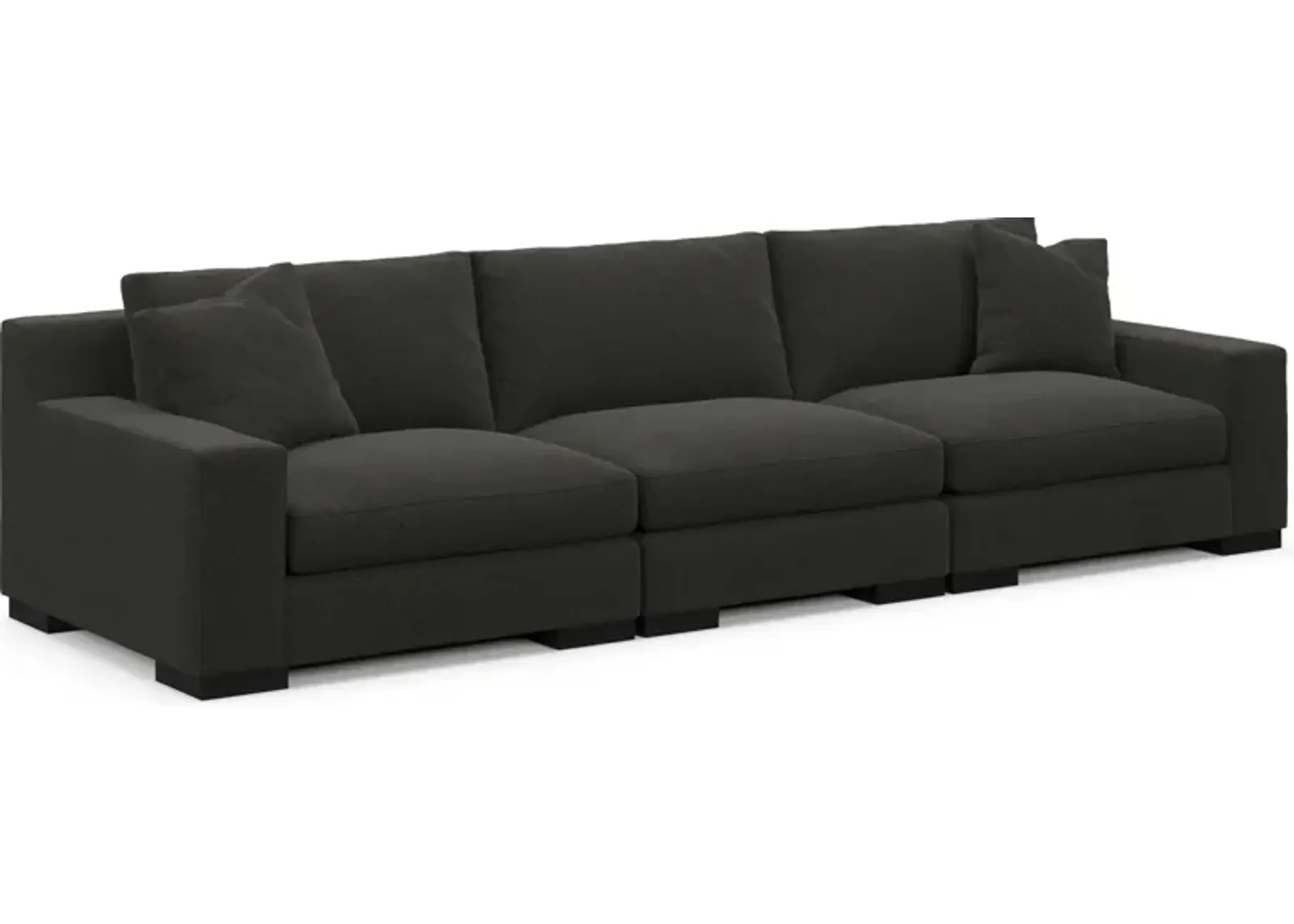 Bondi Hybrid Comfort 3-Piece Sofa - Liv Onyx