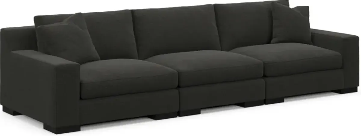 Bondi Hybrid Comfort 3-Piece Sofa - Liv Onyx