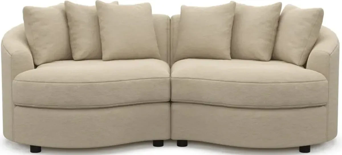 Allegra Foam Comfort 2-Piece Sectional - Merrimac Ecru