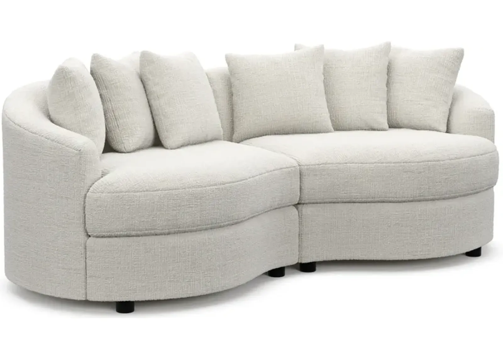 Allegra Foam Comfort 2-Piece Sectional - Bantu Pearl