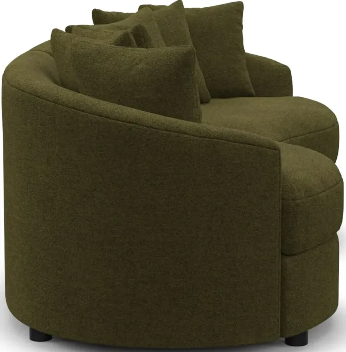 Allegra Foam Comfort Sectional - Midcentury Peat