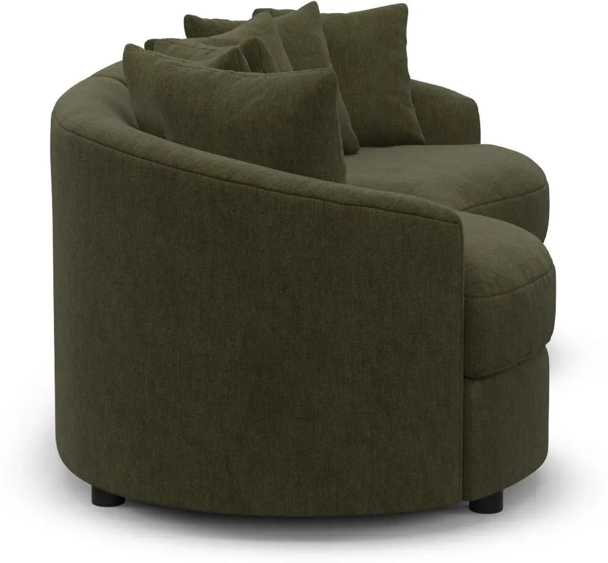 Allegra Foam Comfort Sectional - Marina Moss