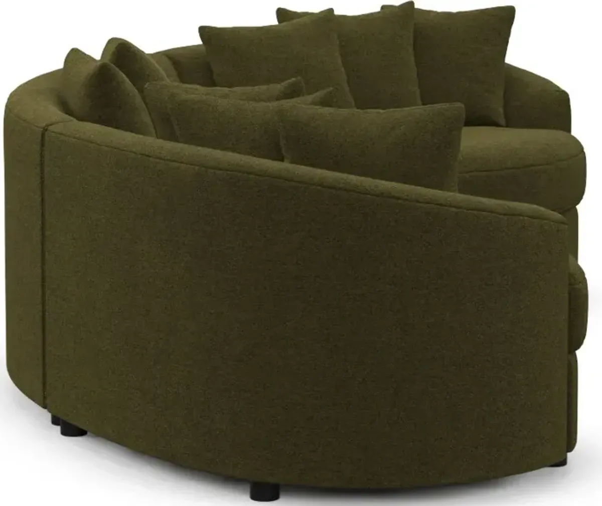 Allegra Foam Comfort Sectional - Midcentury Peat