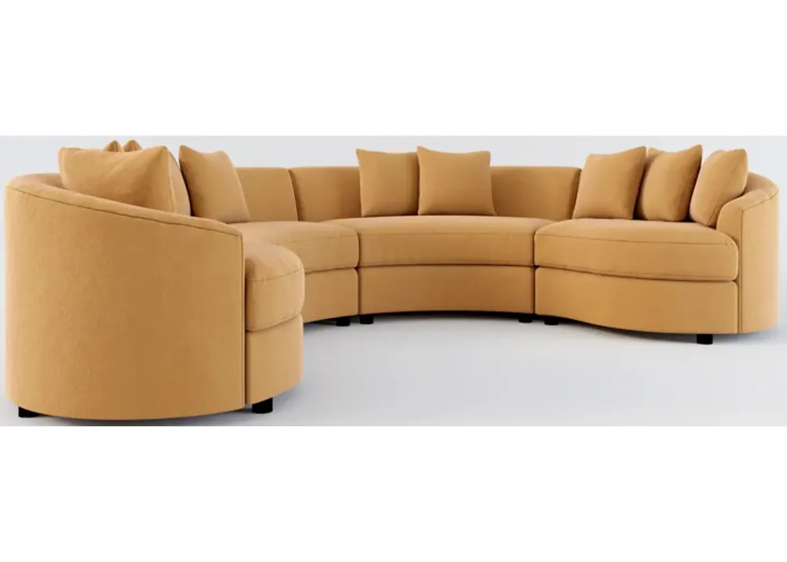 Allegra Foam Comfort 4-Piece Sectional - Merrimac Topaz