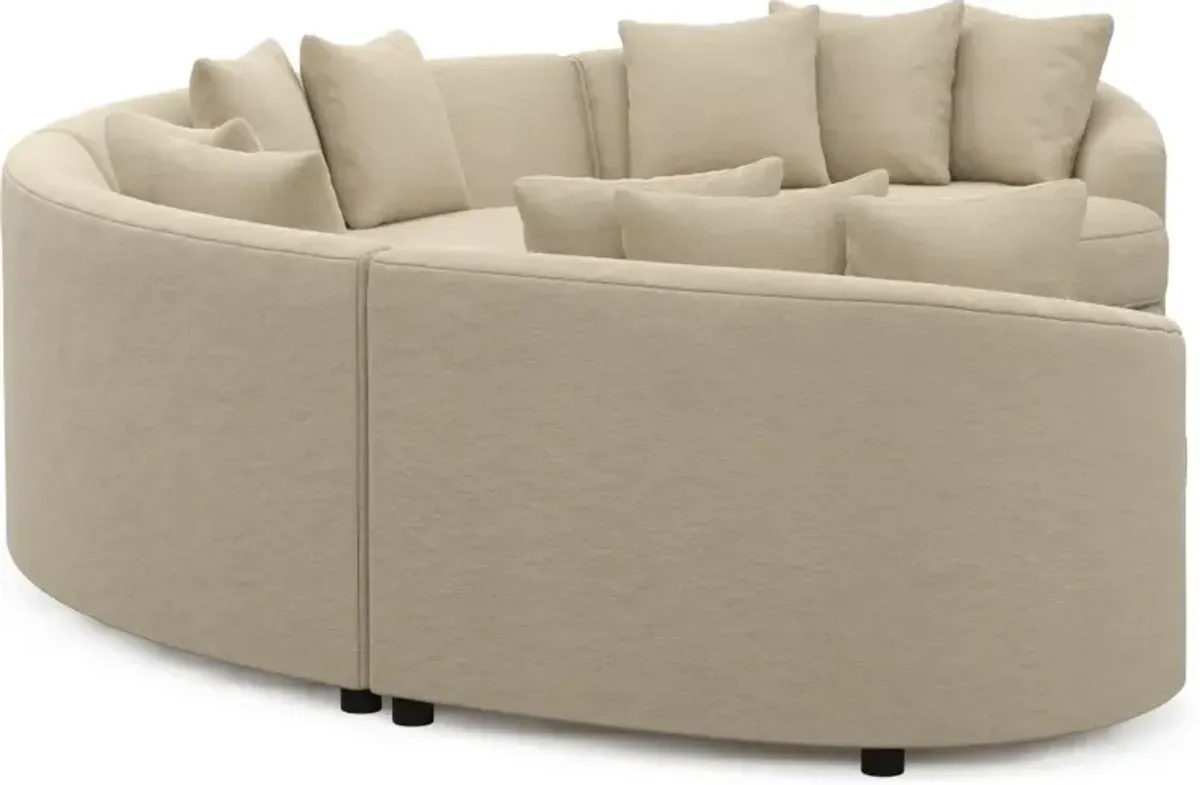 Allegra Foam Comfort 4-Piece Sectional - Merrimac Ecru