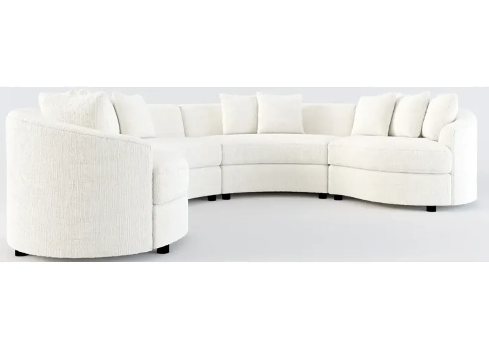 Allegra Foam Comfort 4-Piece Sectional - Bantu Pearl