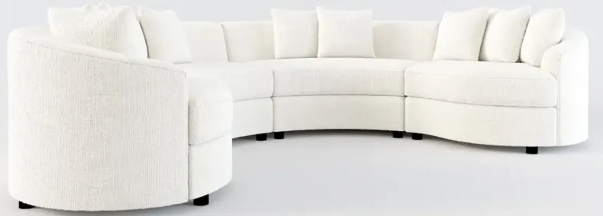 Allegra Foam Comfort 4-Piece Sectional - Bantu Pearl