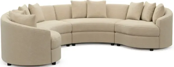 Allegra Foam Comfort Sectional - Midcentury Sand