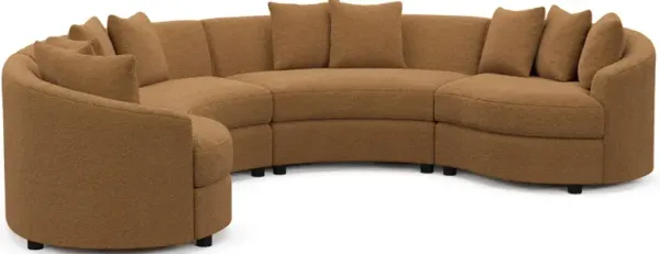 Allegra Foam Comfort Sectional - Nora Camel
